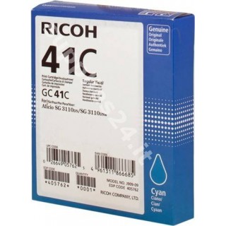 ORIGINAL Ricoh cartuccia ciano 405762 GC 41 c ~2200 PAGINE in vendita su tonersshop.it