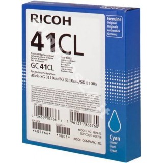 ORIGINAL Ricoh cartuccia ciano 405766 GC 41 cl ~600 PAGINE in vendita su tonersshop.it