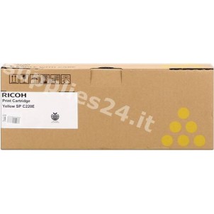 ORIGINAL Ricoh toner giallo 407643 406055 / 406106 / 406768 ~2000 PAGINE SP C220E in vendita su tonersshop.it