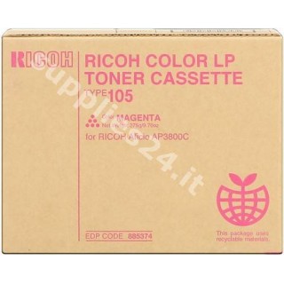 ORIGINAL Ricoh toner magenta 888036 Typ 105m ~10000 PAGINE in vendita su tonersshop.it