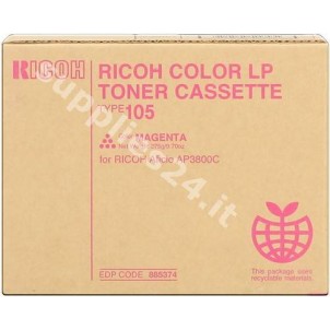 ORIGINAL Ricoh toner magenta 888036 Typ 105m ~10000 PAGINE in vendita su tonersshop.it