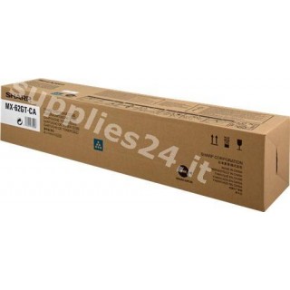 ORIGINAL Sharp toner ciano MX-62GTCA MX-62GTCB ~40000 PAGINE in vendita su tonersshop.it