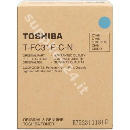 ORIGINAL Toshiba toner ciano PS-ZTFC31ECN 6AG00002003 ~10700 PAGINE in vendita su tonersshop.it