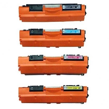 Kit 4 Toner Compatibili Per HP Color LaserJet Pro MFP M176 N Color LaserJet Pro MFP M177 FW CF350 CF351 CF352 CF353 in vendit...