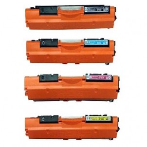 Kit 4 Toner Compatibili Per HP Color LaserJet Pro MFP M176 N Color LaserJet Pro MFP M177 FW CF350 CF351 CF352 CF353 in vendit...
