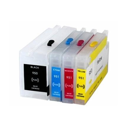 HP950 HP951 Kit 4 Cartucce Ricaricabili Autoresettanti Vuote Per Hp Officejet Pro 8100 8600 in vendita su tonersshop.it