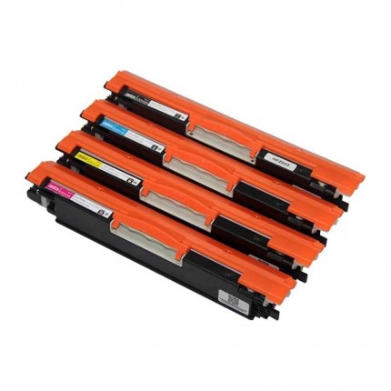 Kit 4 Toner Compatibili Per LaserJet Pro 100 M175A 100 M175NW CP1025 CP1025NW M275 MPF e Canon LBP 7010C LBP 7018C in vendita...