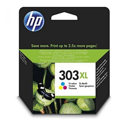 T6N03AE Cartuccia HP Originale 303XL a Colori per Envy Photo 6230 6232 6234 7130 7134 7830 7834 in vendita su tonersshop.it