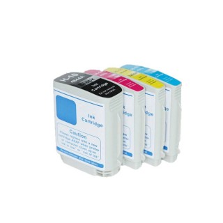 Kit 4 Cartucce HP 10 HP 11 Compatibili Per Hp Businness Inkjet 1000 2200 Cp 1700 DesignJet 10PS OfficeJet 9110 in vendita su ...