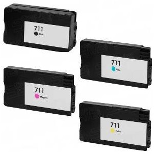 Kit 4 Cartucce HP 711 Compatibili Per Hp Designjet T520 T120 ePrinter in vendita su tonersshop.it