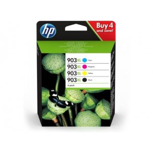 3HZ51AE Kit 4 Cartucce HP 903 XL Originali Officejet 6950 6968 Officejet pro 6860 6960 6970 in vendita su tonersshop.it