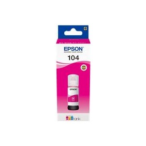 Epson 104 CT13T00P340 Inchiostro Originale Magenta Ecotank ET-2710 ET-2711 ET-2720 ET-2726 ET-2714 ET-4700 in vendita su tone...