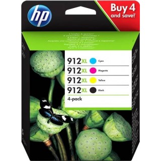 3YP34AE Kit 4 Cartucce HP 912 XL Originali Per Officejet Pro 8022 8023 8024 8025 Officejet 8010 8012 8014 8015 all-in-one  in...