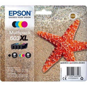 ORIGINALI EPSON 603XL Kit 4 Cartucce Epson Expression Home XP 2100 2105 3100 3105 4100 WF 2810 WF 2830 WF 2835 WF 2850 in ven...