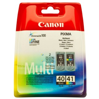 PG-40+CL-41 KIT Cartucce Originali Canon Nero + Colore IP2200 IP2600 MP140 MP150 MP450 MP460 JX200 MX300 MX310 in vendita su ...
