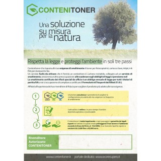 N°02 Contenitoner Pro - box da 30x30x70 (fino a 40kg) 1 Ritiro Annuo - Servizio smaltimento in vendita su tonersshop.it