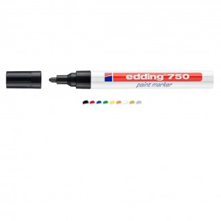 Marcatore a vernice EDDING 750 - NERO - conf. 10 pz in vendita su tonersshop.it