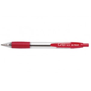 HI-TEXT 901 GRIP penna scatto punta 1 mm Colore ROSSO 12 pz in vendita su tonersshop.it
