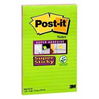 Post-it┬« Super Sticky Notes ULTRA 2 blocchetti 125 x 200 mm in vendita su tonersshop.it