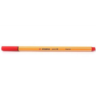 STABILO point 88 - fineliner 0,4 mm ROSSO 10pz in vendita su tonersshop.it