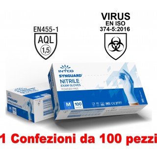 Guanti in nitrile TAGLIA M - Confezione da 100 pz - Uso Medico senza polvere in vendita su tonersshop.it
