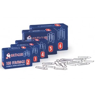 Fermagli in acciaio conf. 10 scatole da 100pz - Misura n.3 in vendita su tonersshop.it