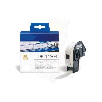 DK11204 Rotolo da 400 etichette 17mmX54mm Per Brother QL 1000 1050 1060 500 550 560 570 580 650 700 710 720 in vendita su ton...