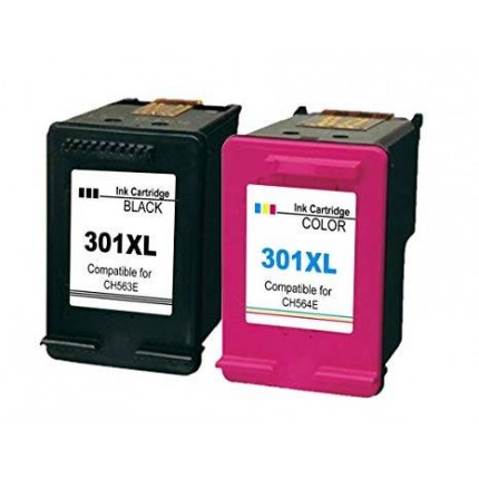 Heroil 301 XL 301XL Cartucce d'inchiostro Rigenerato per HP 301 XL Nero e  Colore Compatibile per HP OfficeJet 2620 2622 4504 4630 5534 Envy 4500 5530  5532 Deskjet 1000 1010 1510 2050 2540 3050 