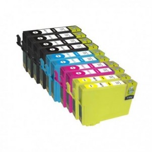 T0715 KIT 10 Cartucce Compatibili Nero+Colori Per Epson T0711-T0714 Stylus D120 in vendita su tonersshop.it