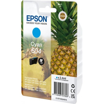 C13T10G24010 Cartuccia Epson 604 Ciano Originale Expression Home XP-3200 XP-2205 XP-3205 in vendita su tonersshop.it