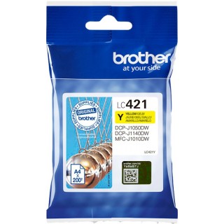 LC421Y Cartuccia Brother Originale Giallo DCP-J1050DW DCP-J1140DW MFC-J1010DW DCP-J1800DW in vendita su tonersshop.it