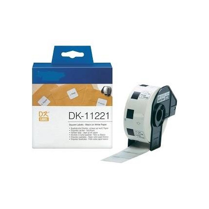 DK11221 Rotolo da 1000 etichette 23mmX23mm Per Brother QL 1000 1050 1060 500 550 560 570 580 650 700 710 720 in vendita su to...