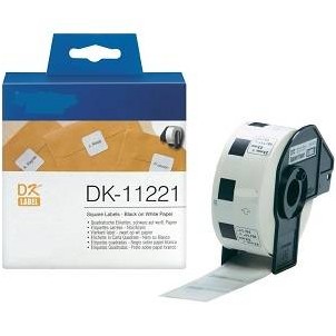 DK11221 Rotolo da 1000 etichette 23mmX23mm Per Brother QL 1000 1050 1060 500 550 560 570 580 650 700 710 720 in vendita su to...