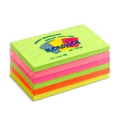 MEMOIDEA 127x76 mm colori neon assortiti - 6 blocchi da 100  in vendita su tonersshop.it