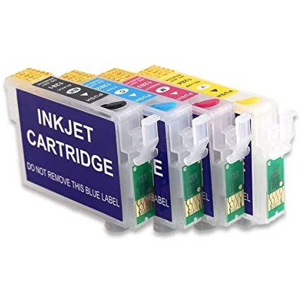 T1285 KIT 4 Cartucce Ricaricabili Vuote Per Epson Stylus BX305F SX125 SX130 SX230SX235 SX420 SX430 SX435 SX440 SX445 in vendi...