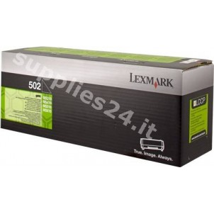 ORIGINAL Lexmark toner nero 50F2000 502 ~1500 PAGINE cartuccia di stampa riutilizzabile in vendita su tonersshop.it