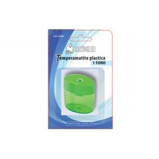 Temperamatite ARTIGLIO 1 foro in plastica con serbatoio in vendita su tonersshop.it