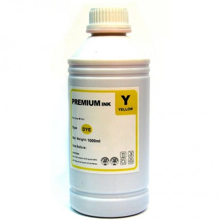 Inchiostro Universale Giallo 1000ml Per Hp Lexmark Canon Brother in vendita su tonersshop.it