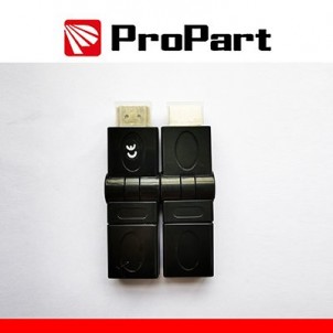 Adatt. Spina HDMI (19PIN) - Presa HDMI(19PIN) rotante dorato in vendita su tonersshop.it