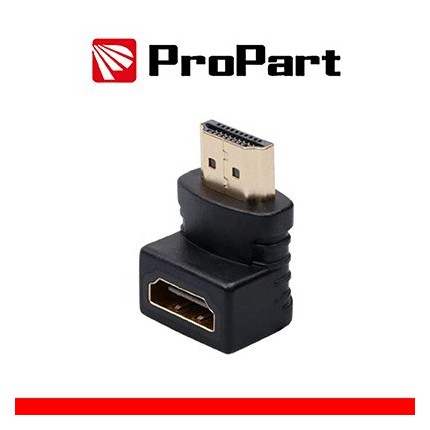 Adattatore Spina HDMI (19PIN) â€“ Presa HDMI (19PIN) 90Â° dorat in vendita su tonersshop.it