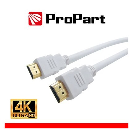Cavo HDMI 2.0 High Speed 4K 3D con Ethernet 3m SP-SP BIANCO in vendita su tonersshop.it