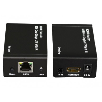 Kit TX-RX Extender HDMI, 60MT UTP, 1080p@60Hz, POE in vendita su tonersshop.it