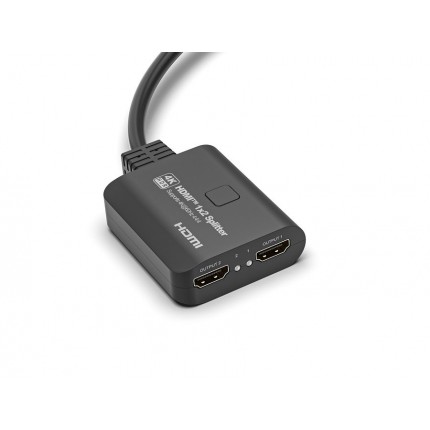 Splitter HDMI 1x2, 18G HDCP2.3, 4K@60Hz, Downscaler On-Off in vendita su tonersshop.it