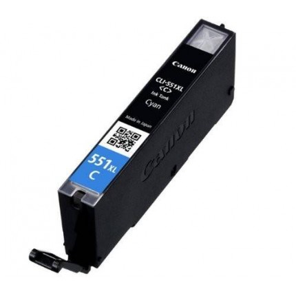 CLI-551C-XL Cartuccia compatibile Canon Ciano Pixma MG5450 5550 6350 6450 7150 MX725 MX 925 IP7200 in vendita su tonersshop.it