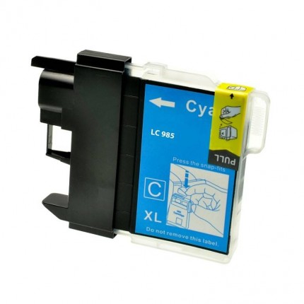 LC985C Cartuccia Compatibile Ciano Per Brother DCP J124 J140 J315 J515 MFC J220 J265 J410 J415 in vendita su tonersshop.it