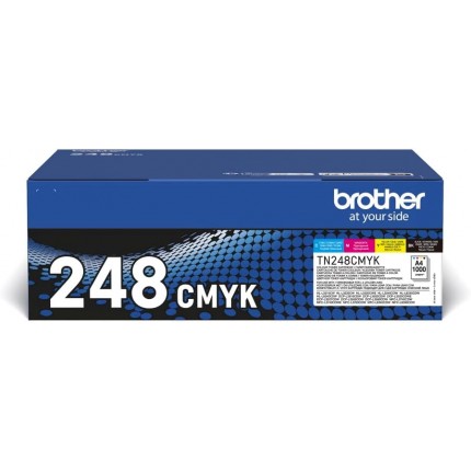 TN-248CMYK Kit 4 Toner Originali Brother MFC L8390 L8340 L3760 L3220 L3215 L3240 L3520 L3515 in vendita su tonersshop.it