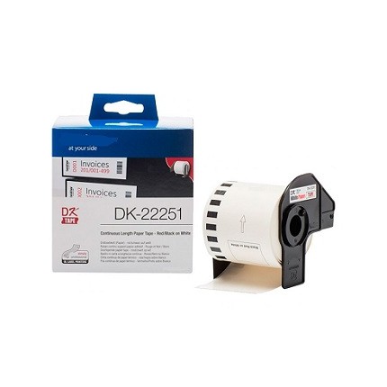 NCDK22251 62mmX15 Nastro Compatibile Per Brother P-Touch QL800 810 820 in vendita su tonersshop.it