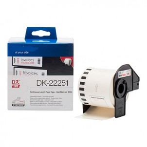 NCDK22251 62mmX15 Nastro Compatibile Per Brother P-Touch QL800 810 820 in vendita su tonersshop.it