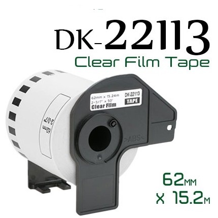 NCDK22113 Nastro Clear 62mmX15.24m Compatibile Per Brother P-Touch QL1000 1050 1060 820 in vendita su tonersshop.it