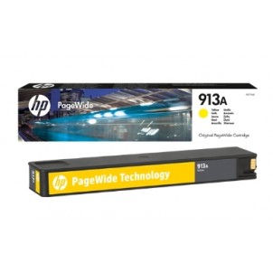 HP913AY Cartuccia Originale Gialla Per HP 352dn PageWide Pro 377dn PageWide Pro 452dw PageWide Pro 452dwt PageWide  in vendit...